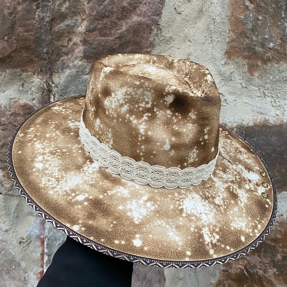 Nwt OS Olive & Pique Hand burned hat - Picture 6 of 10